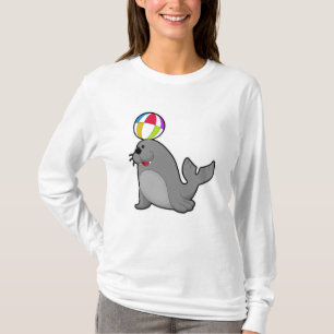 Seal at Water sports with Water polo