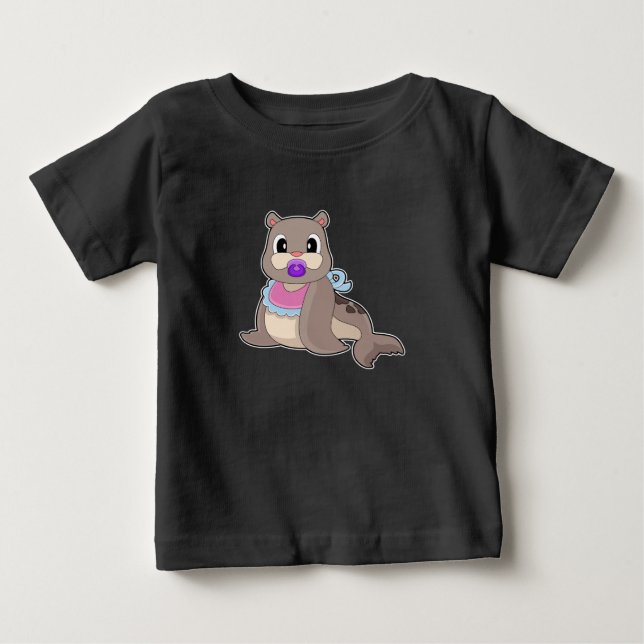 Seal Baby Pacifier T-Shirt (Front)
