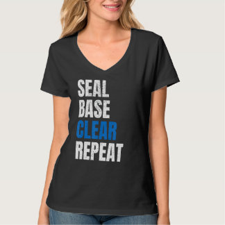 Seal Base Clear Repeat Car Body Painter Automotive T-Shirt