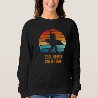 Seal Beach  California Sasquatch Souvenir Sweatshirt