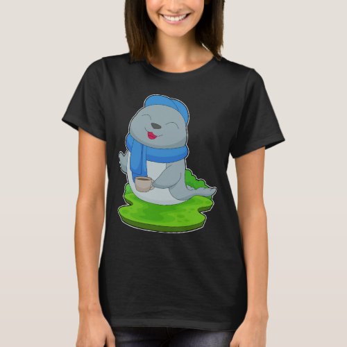 Seal Coffee Cup T_Shirt