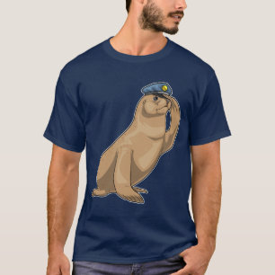 Seal Cop Police hat Police T-Shirt