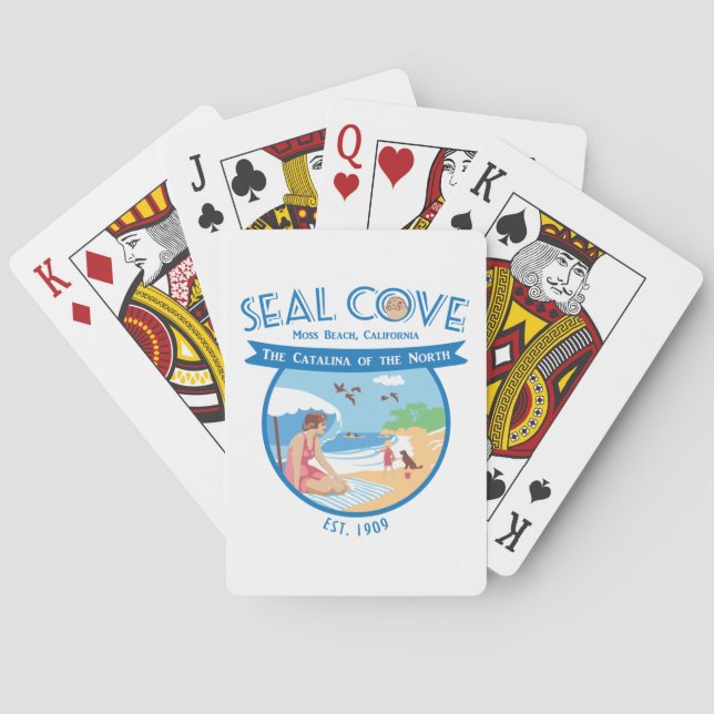 Seal Cove playing cards. Poker Cards (Back)