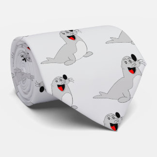 Seal Design Neck Tie