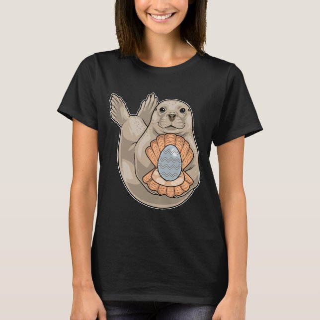 Seal Easter Pearl T-Shirt (Front)