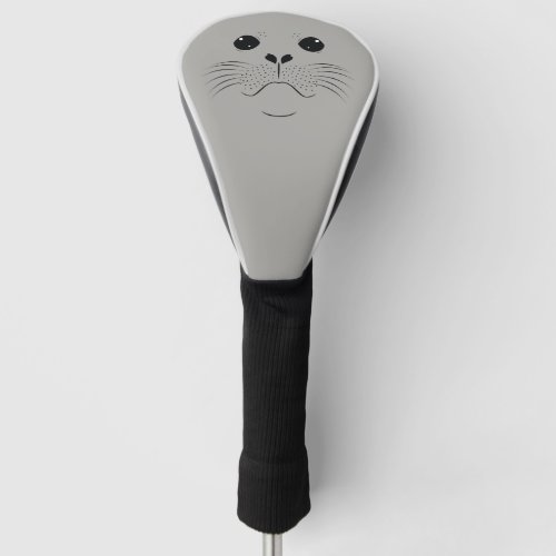 Seal face silhouette golf head cover