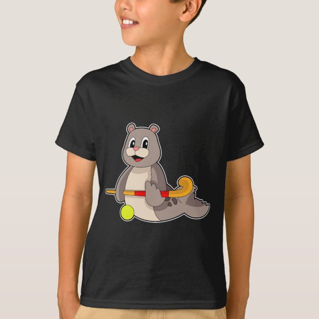 Seal Field hockey Hockey stick T-Shirt (Front)