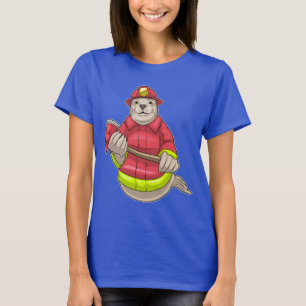 Seal Firefighter Ax Fire department T-Shirt