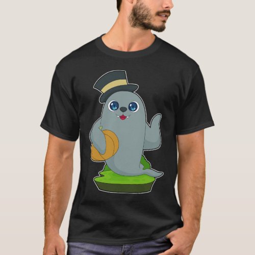Seal Halloween Pumpkin T_Shirt
