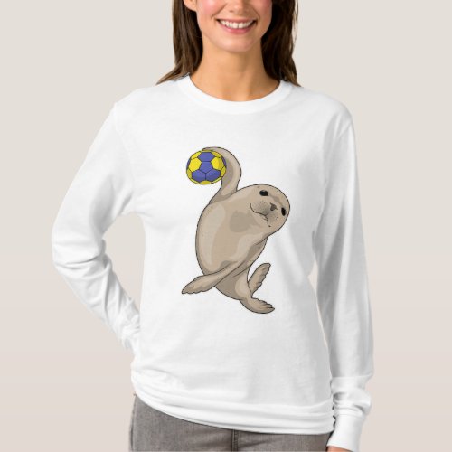Seal Handball player Handball T_Shirt