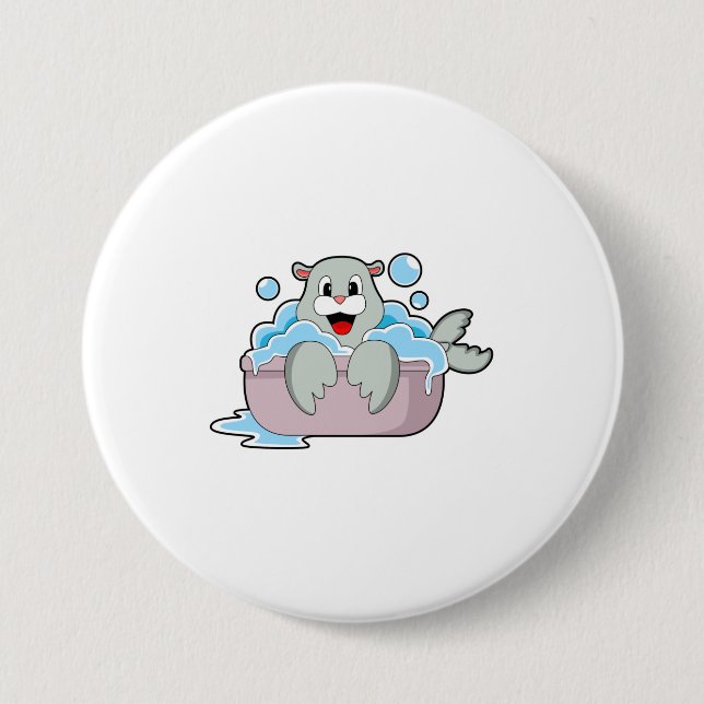 Seal in Bathtub Button (Front)