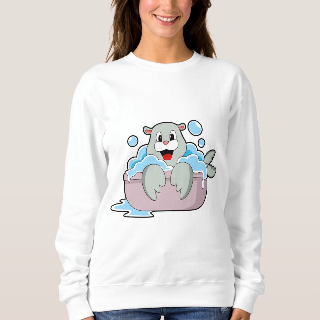 Seal in Bathtub Sweatshirt (Front)