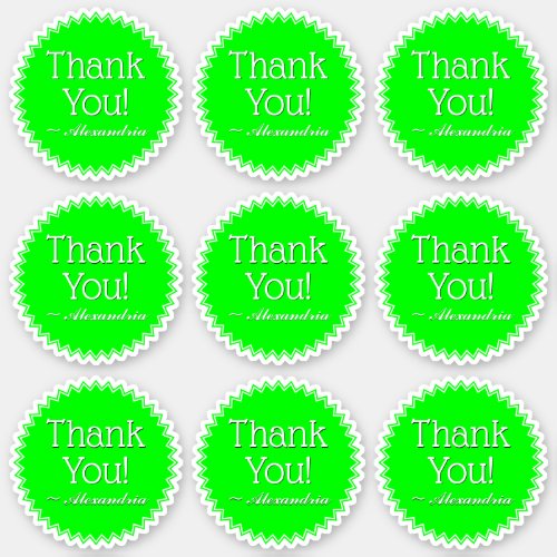 Seal Inspired Appreciative Grateful Thank You Sticker