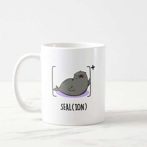 Seal Ion Funny Sea Lion Pun Coffee Mug