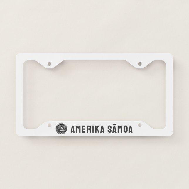 Seal of American Samoa License Plate Frame (Front)