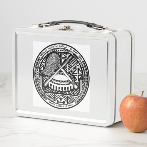 Seal of American Samoa Metal Lunch Box