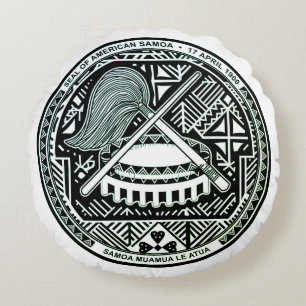 Seal of American Samoa Round Pillow