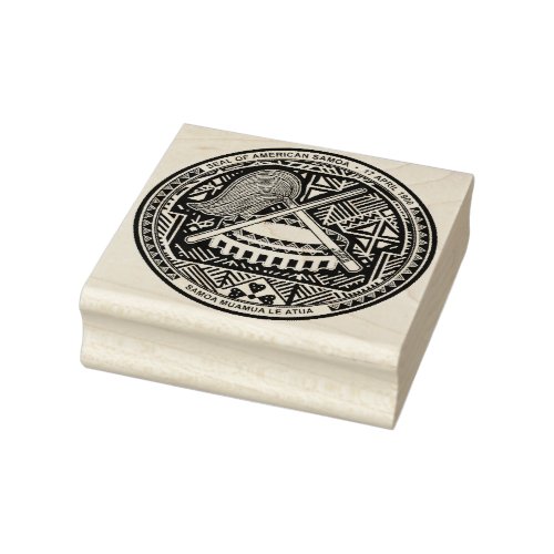 Seal of American Samoa Rubber Stamp
