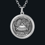 Seal of American Samoa Silver Plated Necklace<br><div class="desc">Seal of American Samoa.</div>