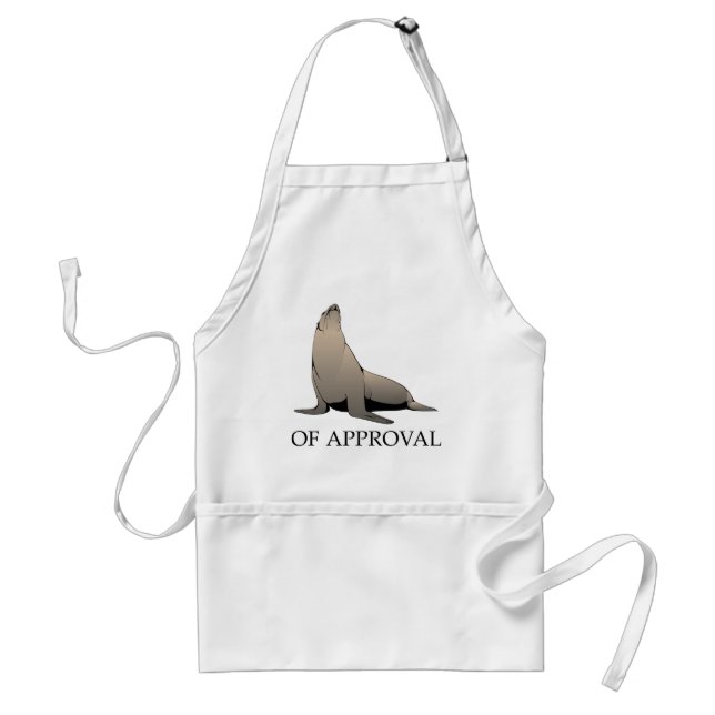 Seal Of Approval Adult Apron (Front)