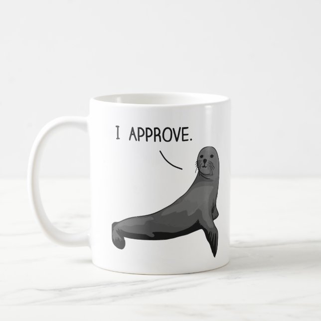 Seal of Approval Coffee Mug (Left)
