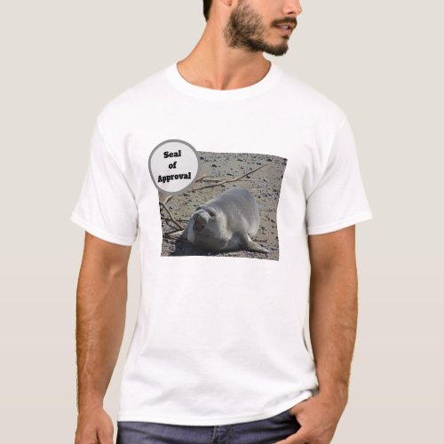 Seal Of Approval Elephant Seal Humorous Photo T_Shirt