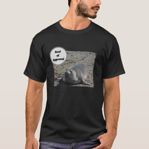 Seal Of Approval Elephant Seal Humorous Photo T_Shirt