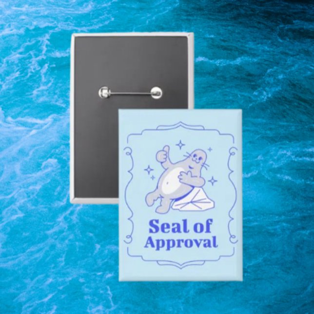 Seal of Approval Funny Seal Button (Creator Uploaded)