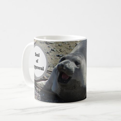 Seal of Approval Humorous Elephant Seal Photo Coffee Mug