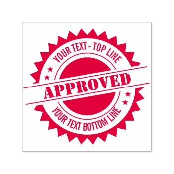Seal Of Approval Or Other Seal Self-inking Stamp by SayWhatYouLike at Zazzle