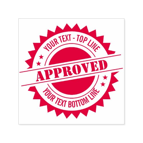 Seal of approval or other seal self_inking stamp