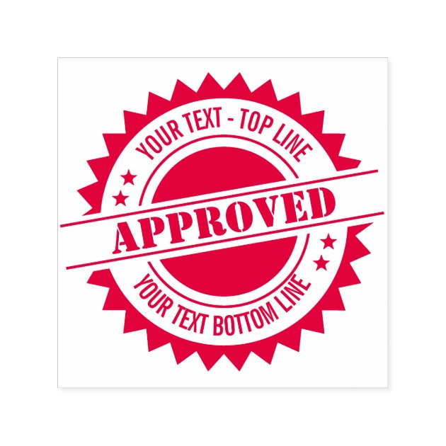 Seal of approval or other seal self inking stamp Zazzle