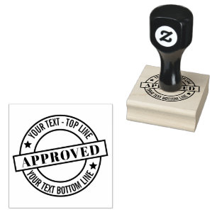 Seal of Approval Personalized Wood Art Stamp