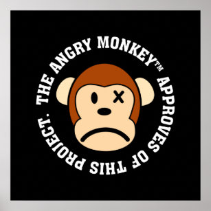 Seal of Approval: Project endorsed by Angry Monkey Poster