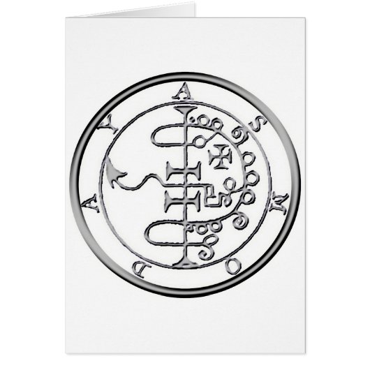 Seal of Asmoday Asmodeus Cards (Front)