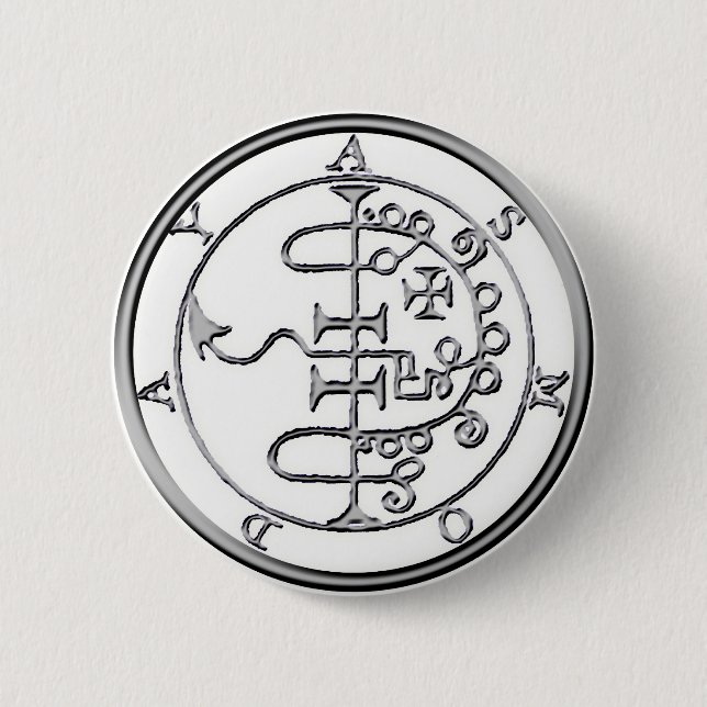 Seal of Asmoday Asmodeus Pinback Button (Front)