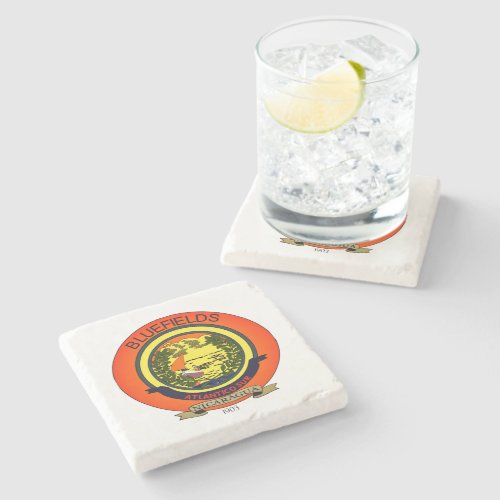 Seal of Bluefields Nicaragua Stone Coaster