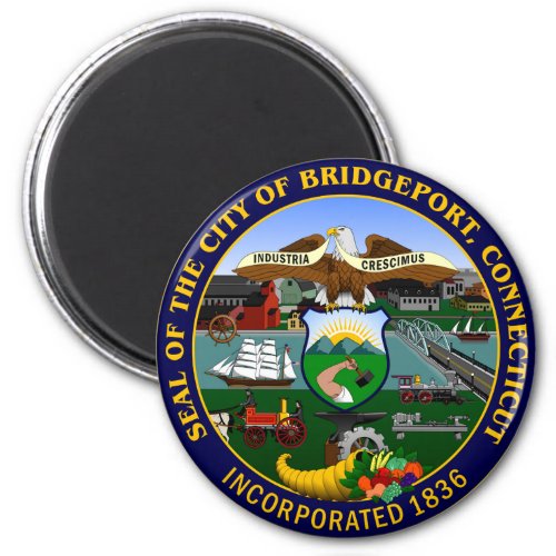 Seal of Bridgeport Connecticut Magnet
