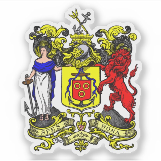 Seal of Cape Town, the Republic of South Africa Sticker (Front)