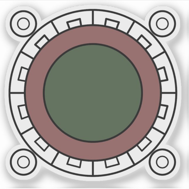 Seal of Chalco de Díaz Covarrubias, Mexico Sticker (Front)