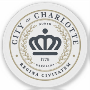 Seal of Charlotte, North Carolina, USA Sticker