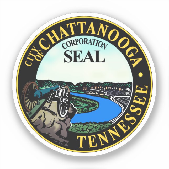 Seal of Chattanooga, Tennessee Sticker (Front)