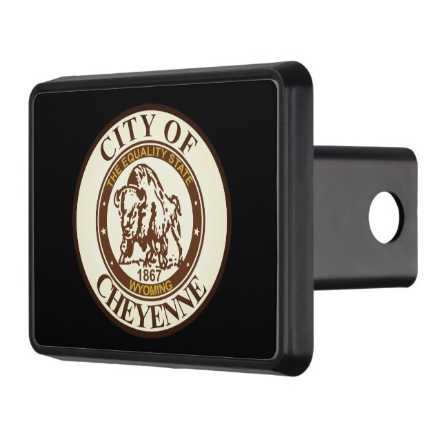 Seal of Cheyenne, Wyoming Hitch Cover (Left)