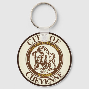 Seal of Cheyenne, Wyoming Keychain