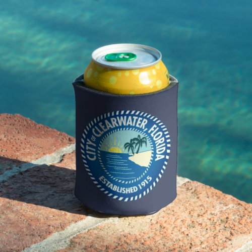 Seal of Clearwater Florida Can Cooler