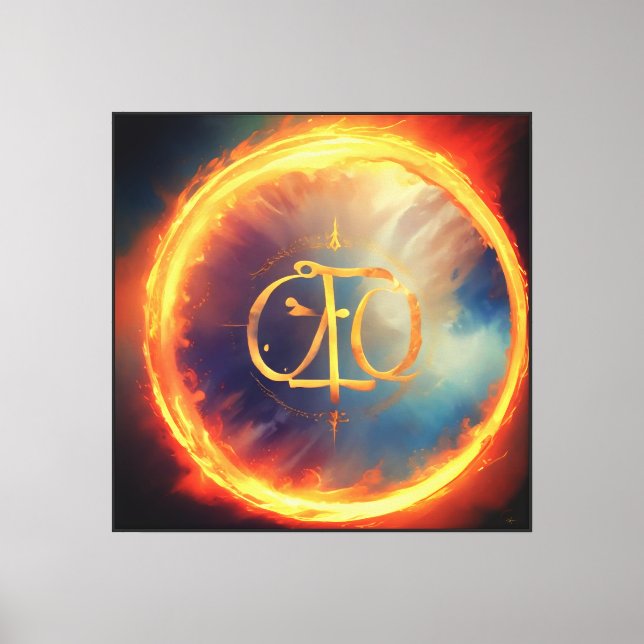 Seal of Consecrated Identity Canvas Print (Front)