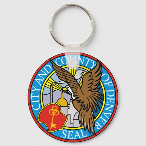 Seal of Denver Colorado Keychain