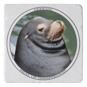 Seal of Disapproval Stone Trivet
