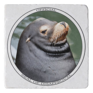 Seal of Disapproval Stone Trivet