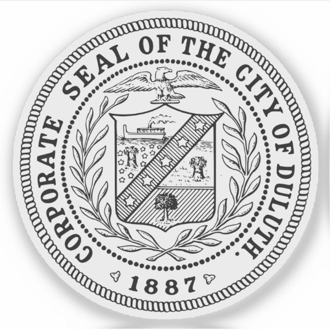 Seal of Duluth, Minnesota, USA Sticker (Front)